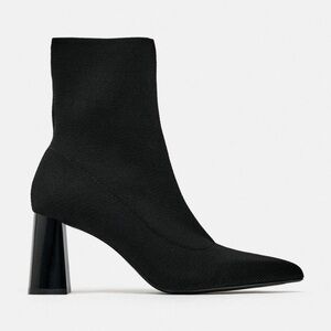Zara women’s fabric heeled ankle boots